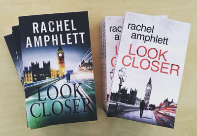 Images shows the old and new book covers for Look Closer side by side