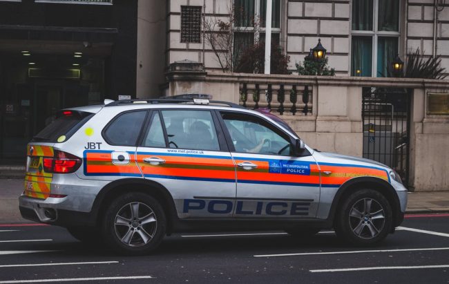 Image shows an Metropolitan Police SUV in London