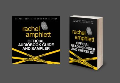Image shows the 3D and audio book covers for Rachel Amphlett's Official Reading Order and Checklist