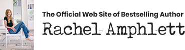 Image showing Rachel reclining in a chair wearing jeans and a black t-shirt alongside the title text for this website