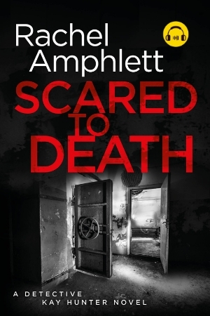 Image shows book cover for Scared to Death with an audiobook icon