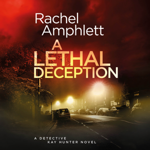 Audio cover for A Lethal Deception showing a misty UK residential street 300x300px