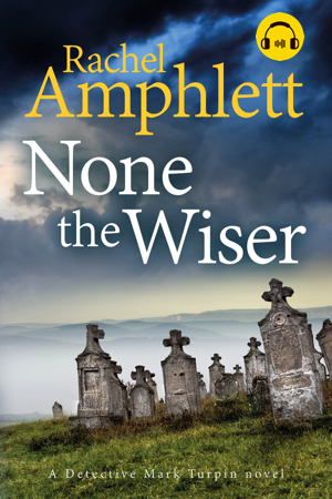 Image shows book cover for None the Wiser for audiobook format