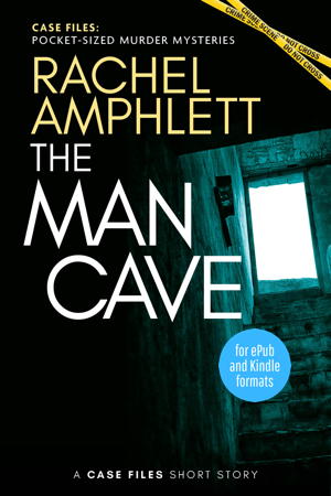 Cover for The Man Cave showing steps leading up from a basement to an open door 300x450px