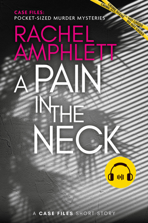 A Pain in the Neck audiobook cover showing shadow from venetian blinds across a white wall