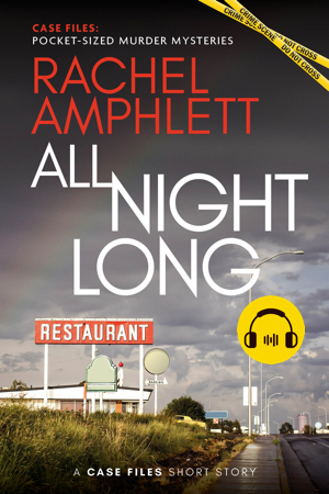 All Night Long audiobook cover showing a USA roadside diner