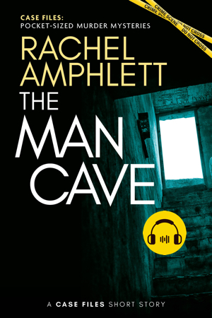 The Man Cave audiobook cover showing a creepy basement staircase