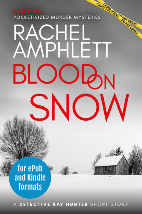 Blood on Snow ebook cover with sticker